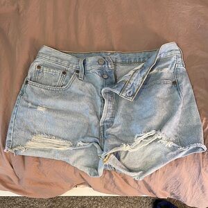 Levi’s 501 Women's Distressed Denim Shorts